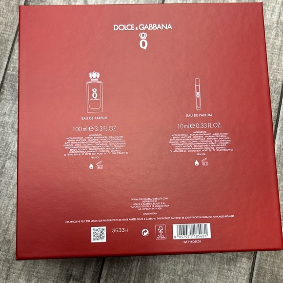 Dolce & Gabbana Q Beauty Set 2 Piece With Box - NWT - Picture 4 of 5